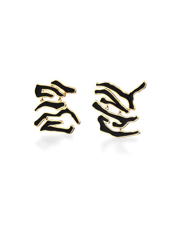 Panthera Tigris Earrings (Small) - DOURADO